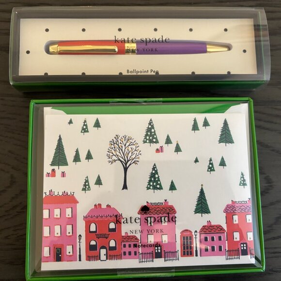 kate spade Office Nwt Kate Spade Cards Pen Bundle Poshmark